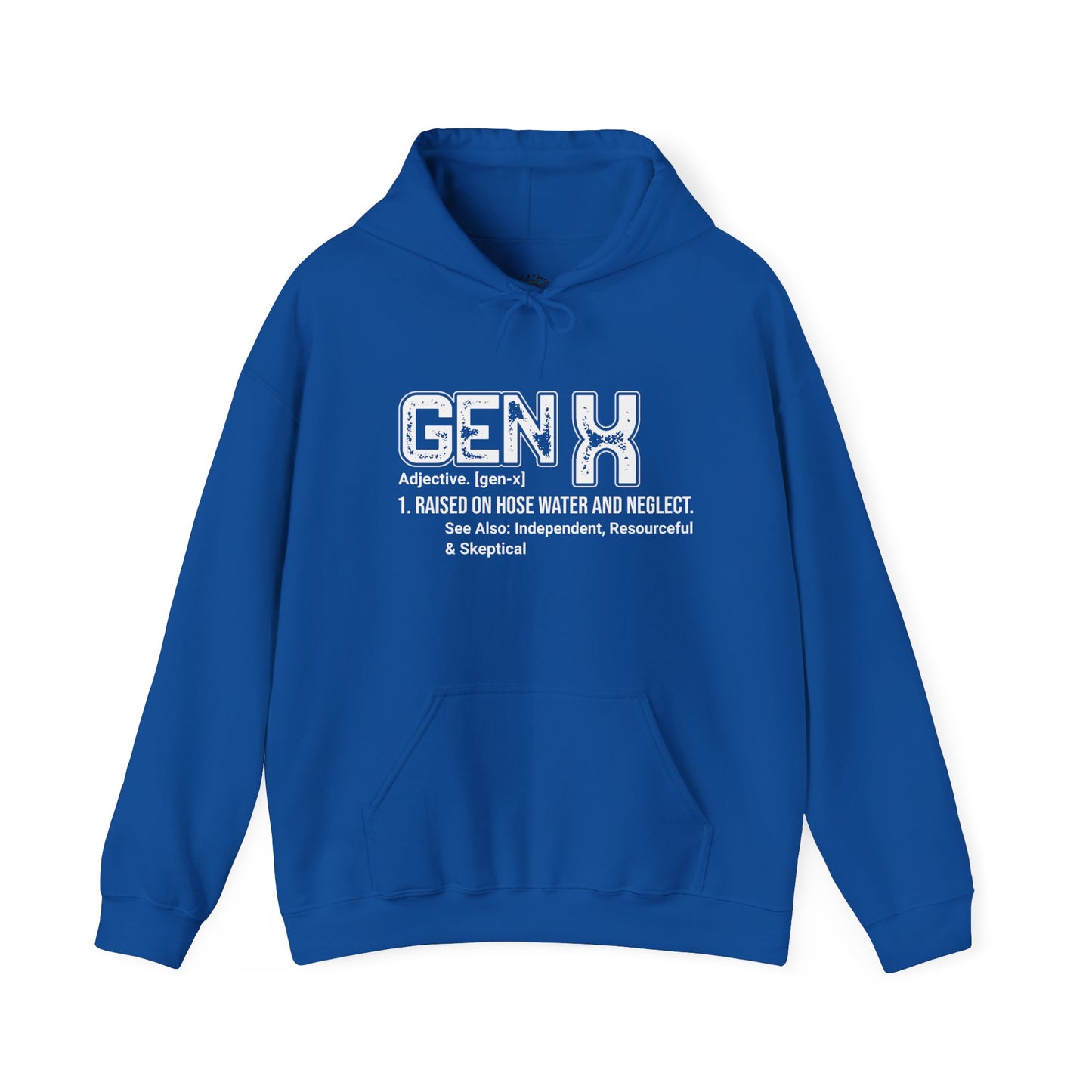 Gen X Definition Hoodie — Retro 'Gen X' Graphic Pullover