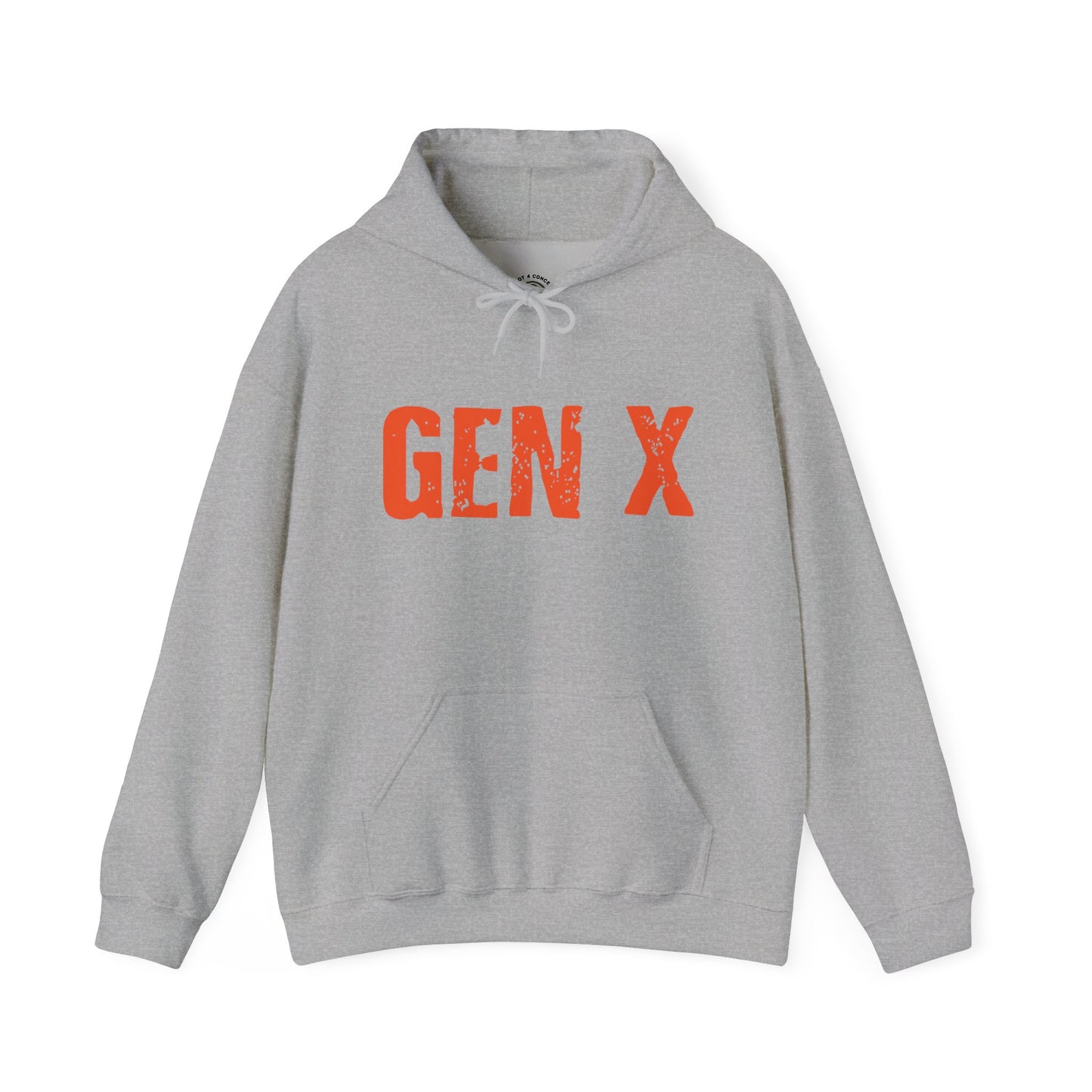 Gen X Hoodie - Retro Distressed Graphic Sweatshirt for Generation X