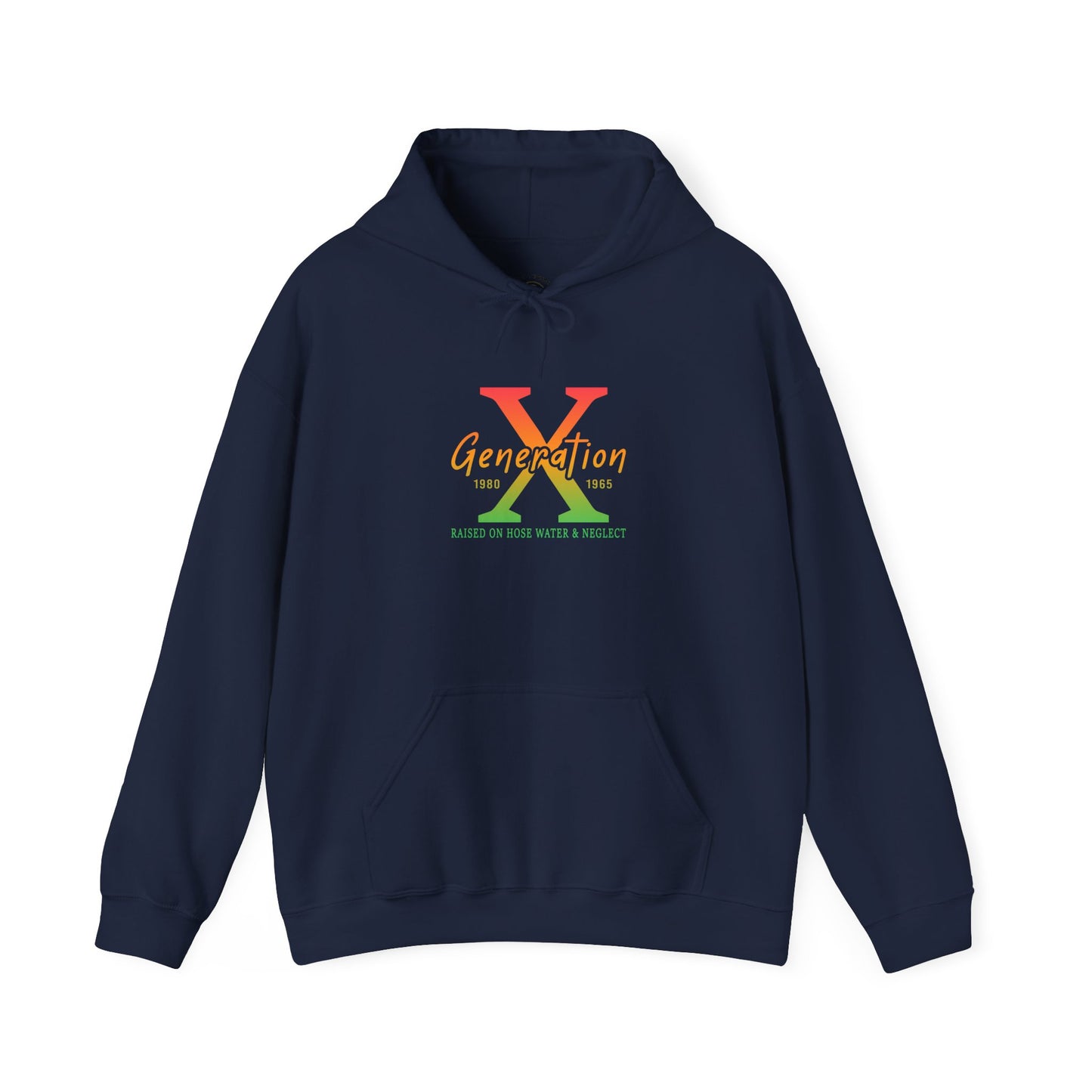 Generation X Retro Hoodie – Vintage 80s-90s Logo Sweatshirt