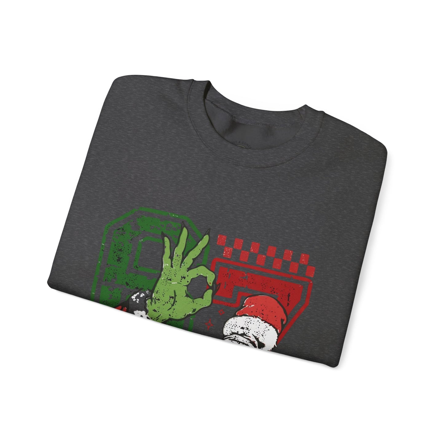 Retro Santa 87 Crewneck Sweatshirt — Vintage Holiday Graphic