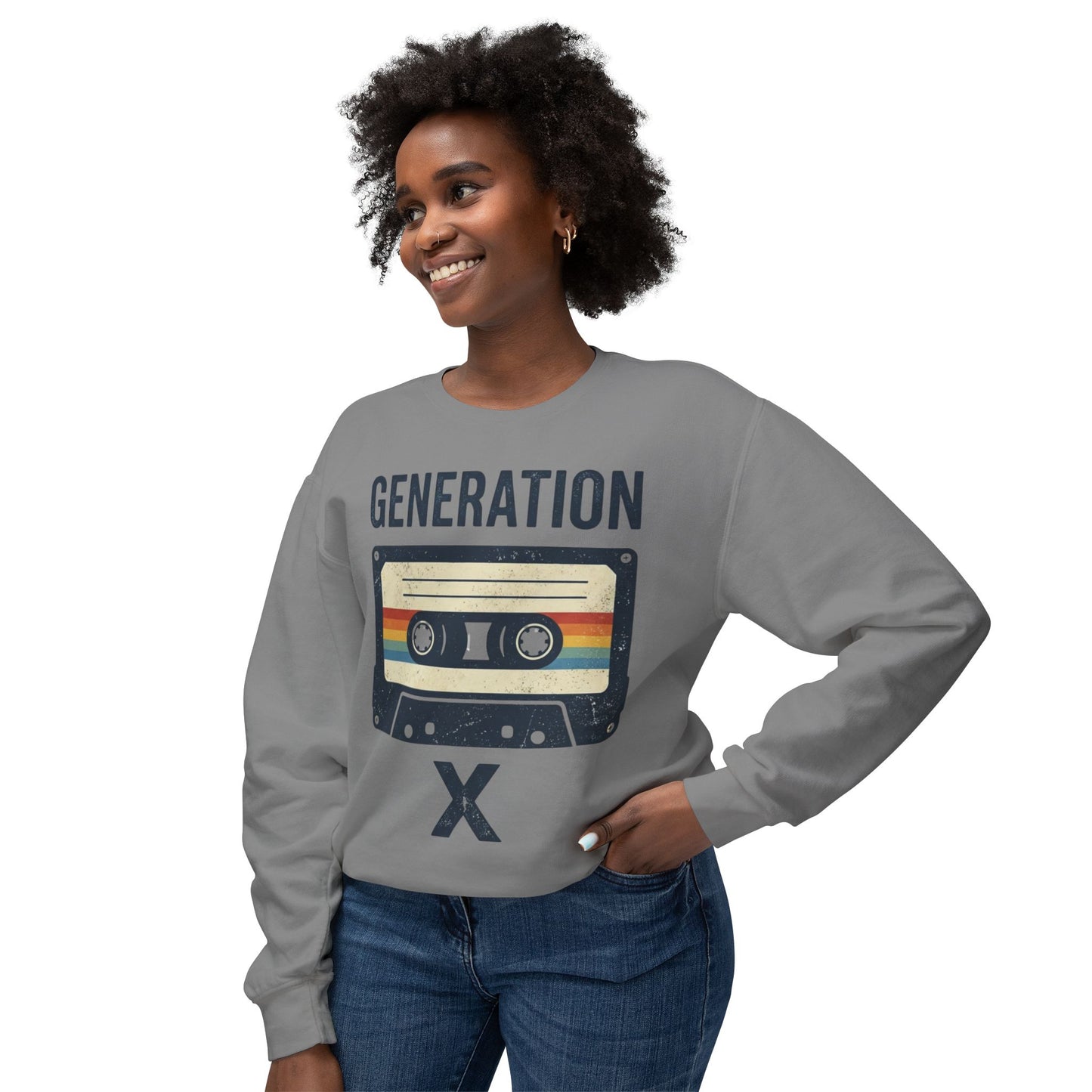 Generation X Retro Cassette Crewneck Sweatshirt
