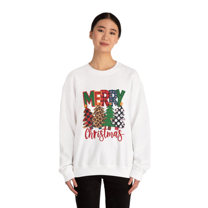 Merry Christmas Tree Crewneck Sweatshirt