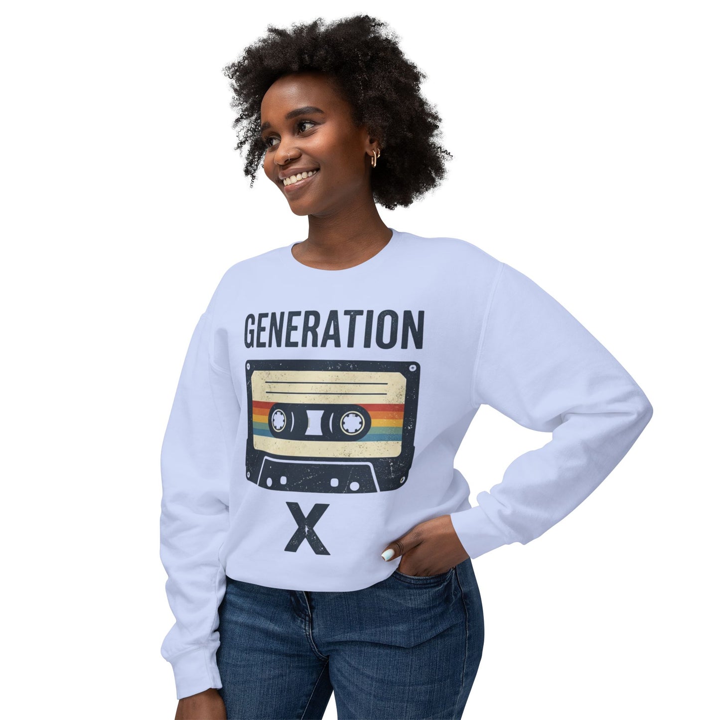 Generation X Retro Cassette Crewneck Sweatshirt