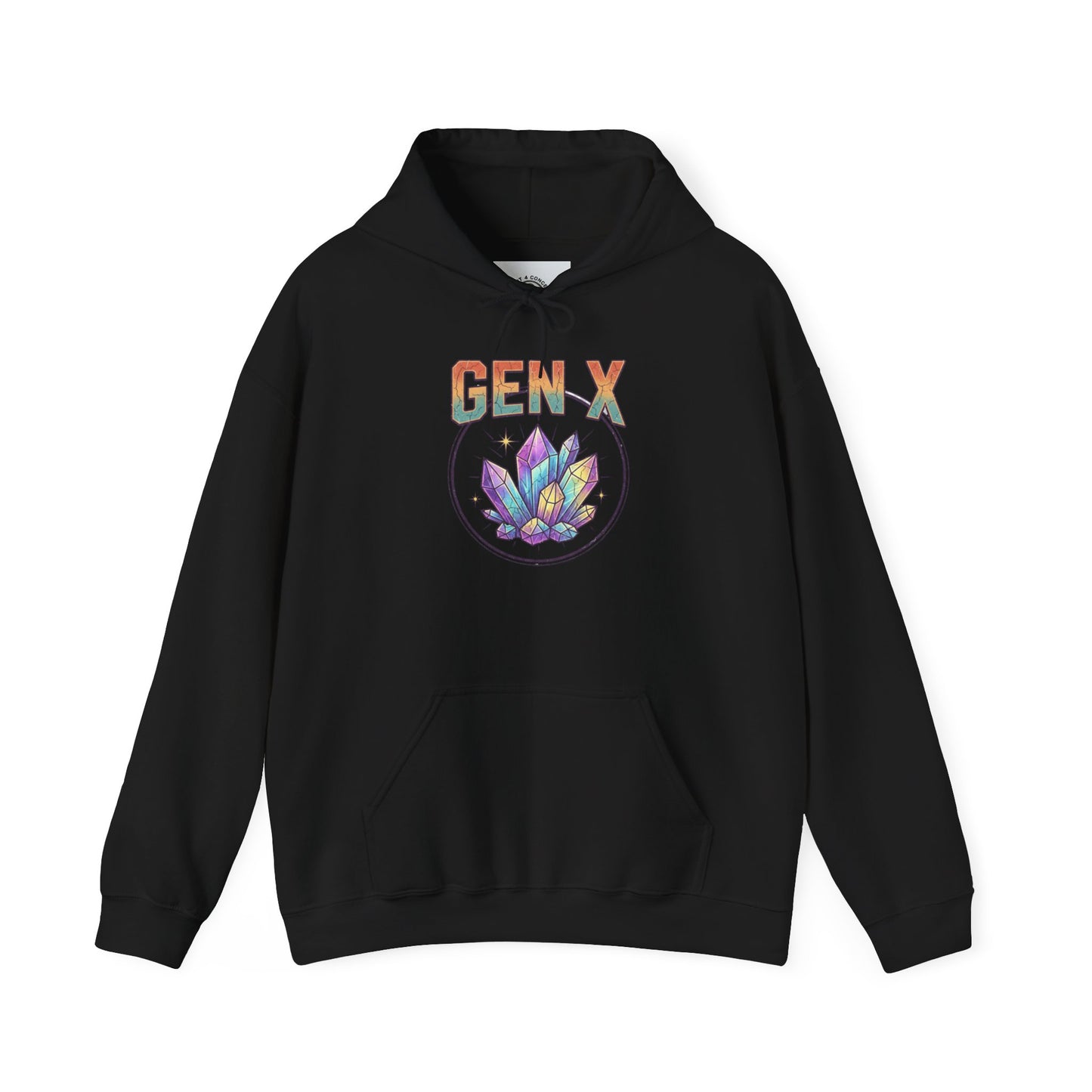 Gen X Hoodie — Colorful Lotus Graphic Pullover