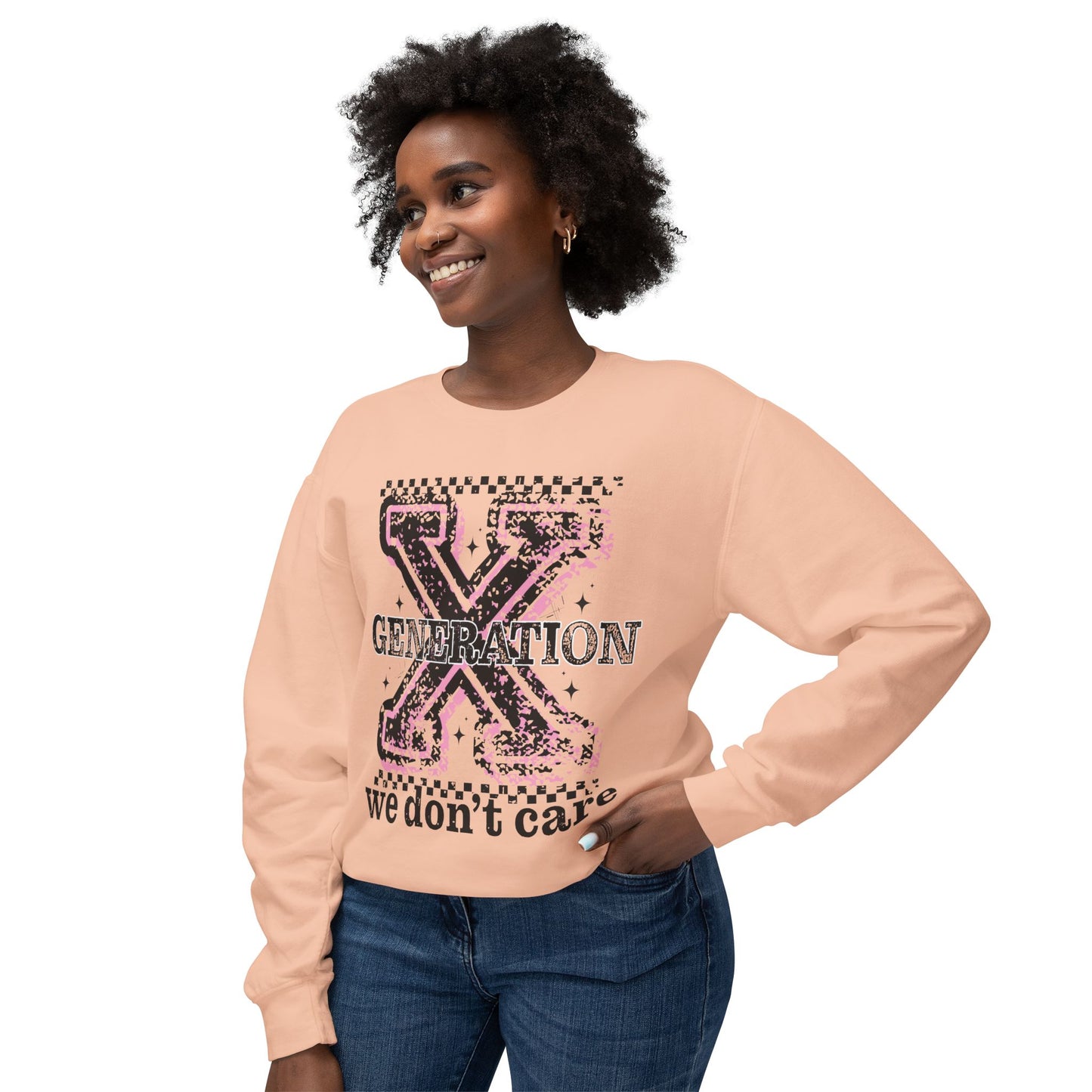 Generation X 'We Don't Care' Crewneck Sweatshirt