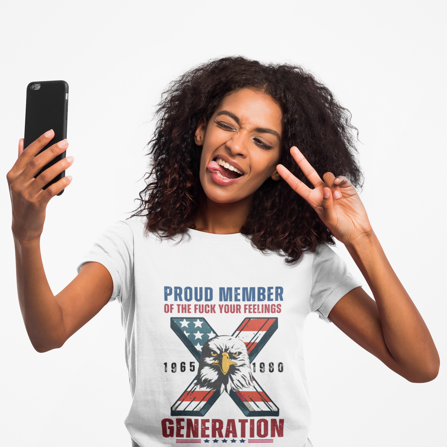 X Generation Patriotic Tee — "Proud Member of the F*** Your Feelings" Graphic