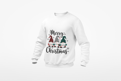 Merry Christmas Gnome Sweatshirt — Holiday Crewneck for Women & Men
