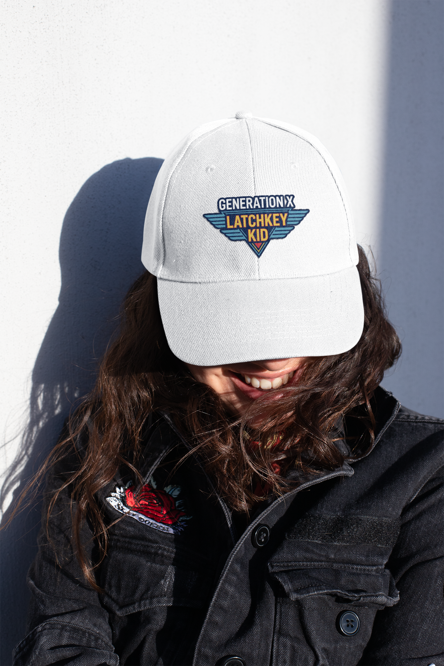 Generation X Latchkey Kid Trucker Hat — Retro Winged Logo Cap