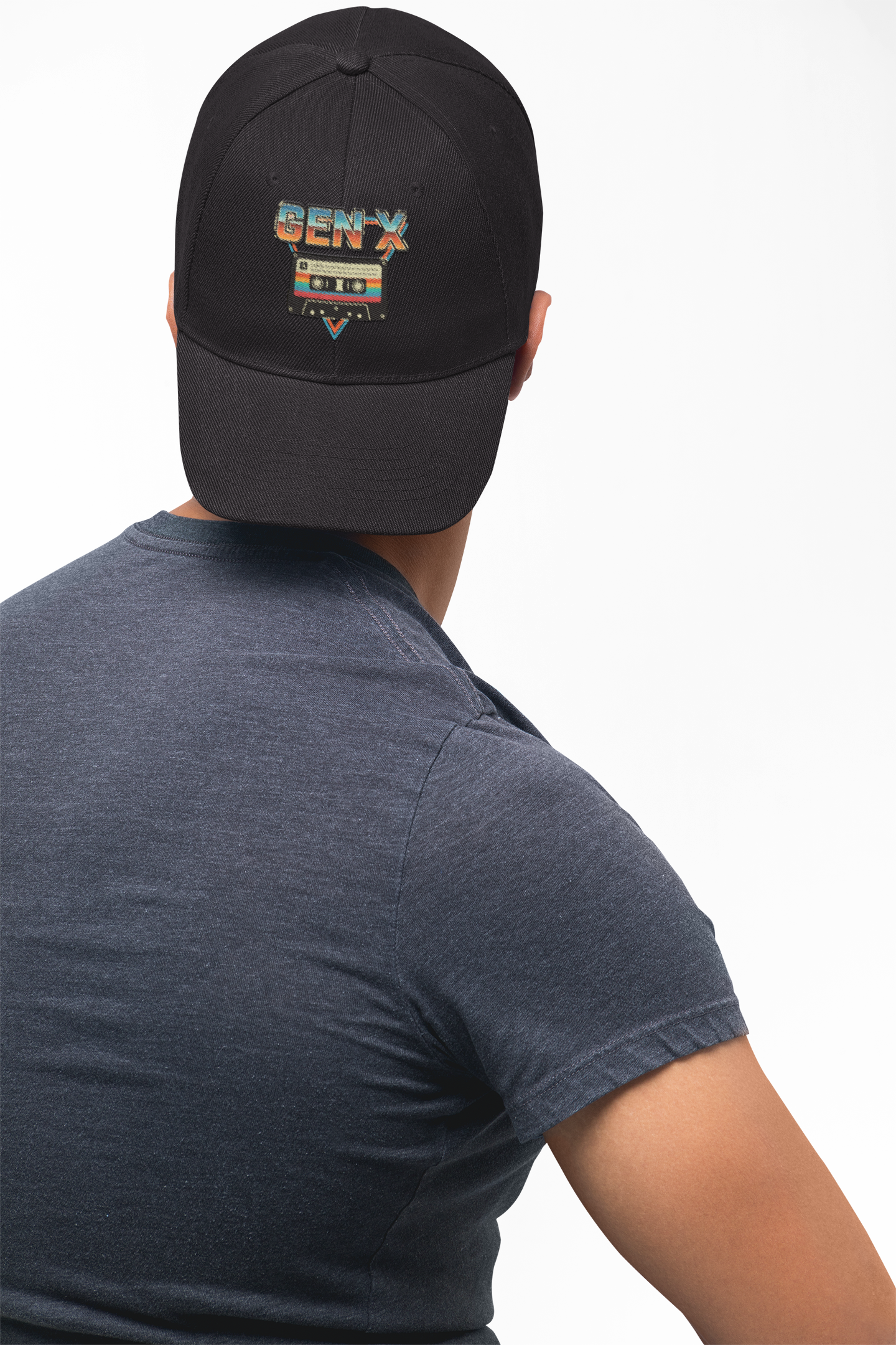Retro Gen X Trucker Hat — Vintage Cassette Tape Design