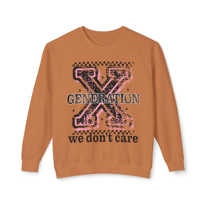 Generation X 'We Don't Care' Crewneck Sweatshirt