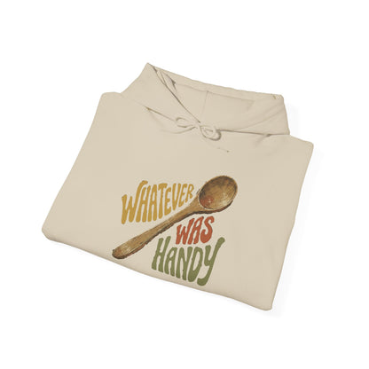 Whatever Was Handy Hoodie — Funny Retro Spoon Chef Cooking Sweatshirt