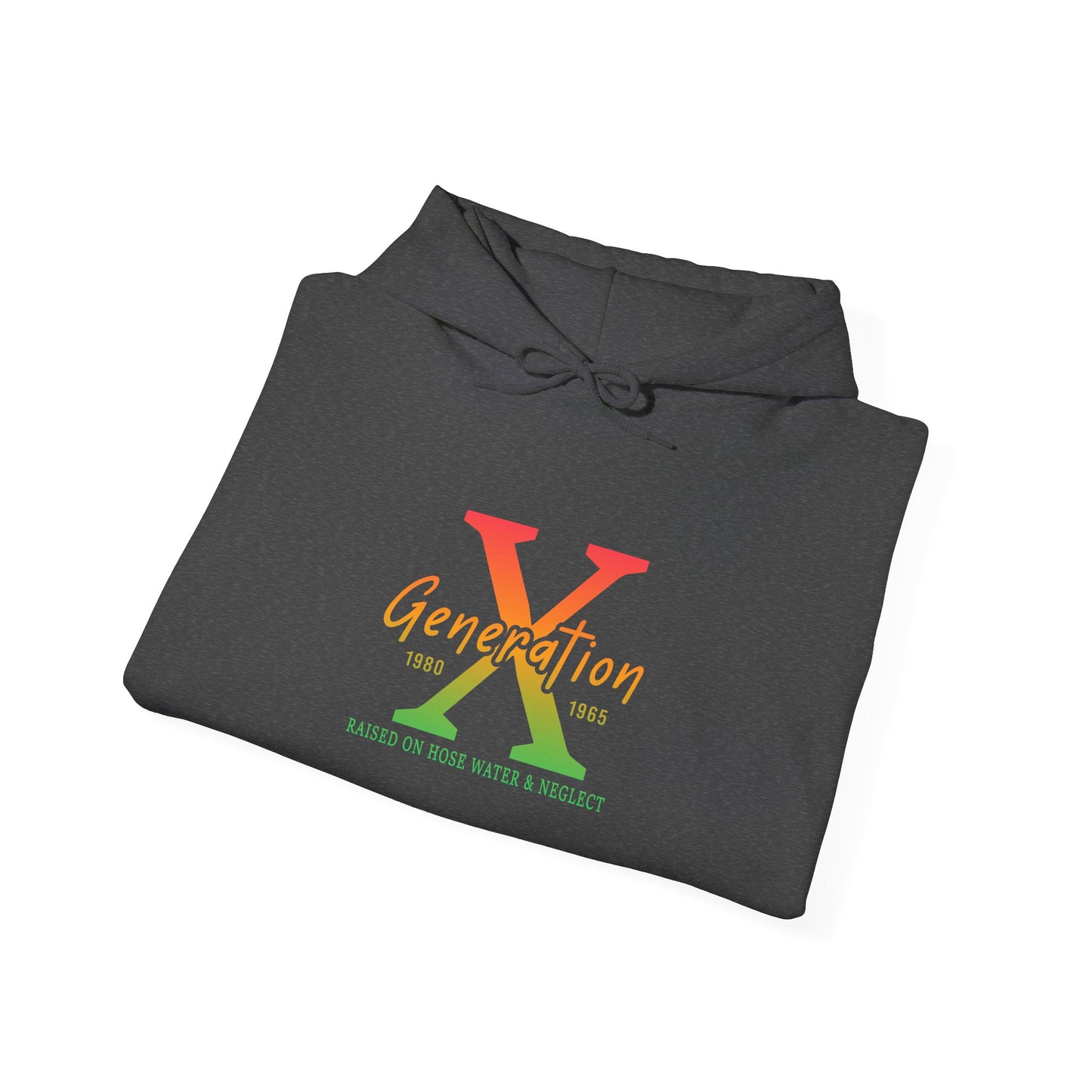 Generation X Retro Hoodie – Vintage 80s-90s Logo Sweatshirt