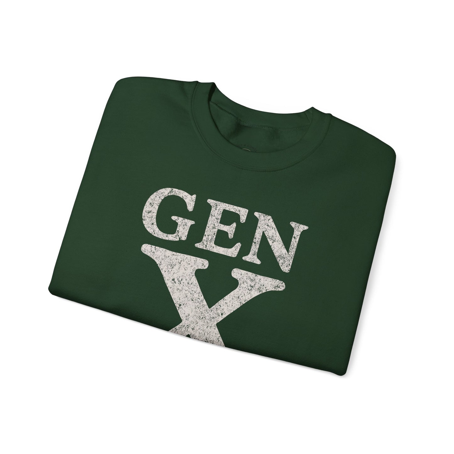 Gen X Crewneck Sweatshirt - “Gen X The Badass Generation” Retro Graphic