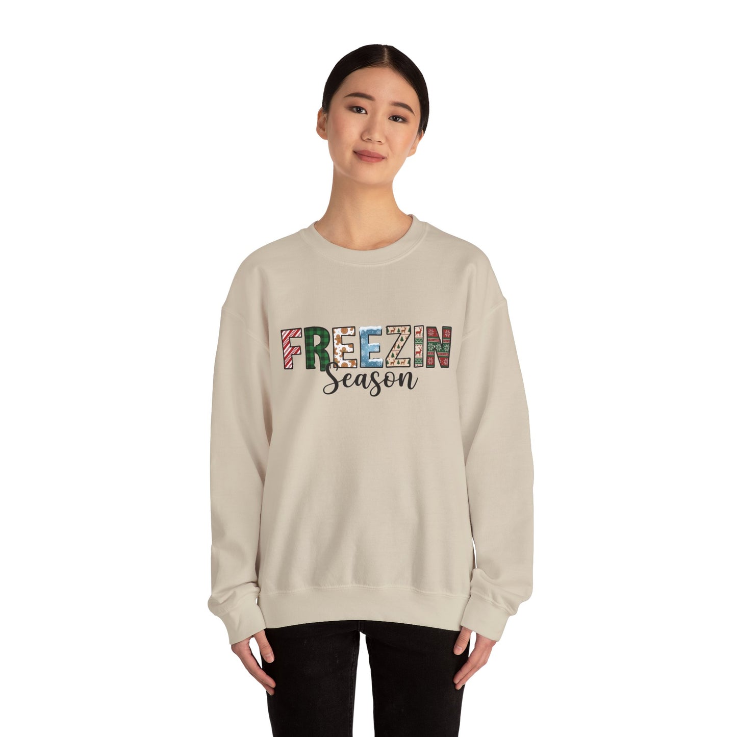 Freezin Season Sweatshirt – Cozy Winter Crewneck