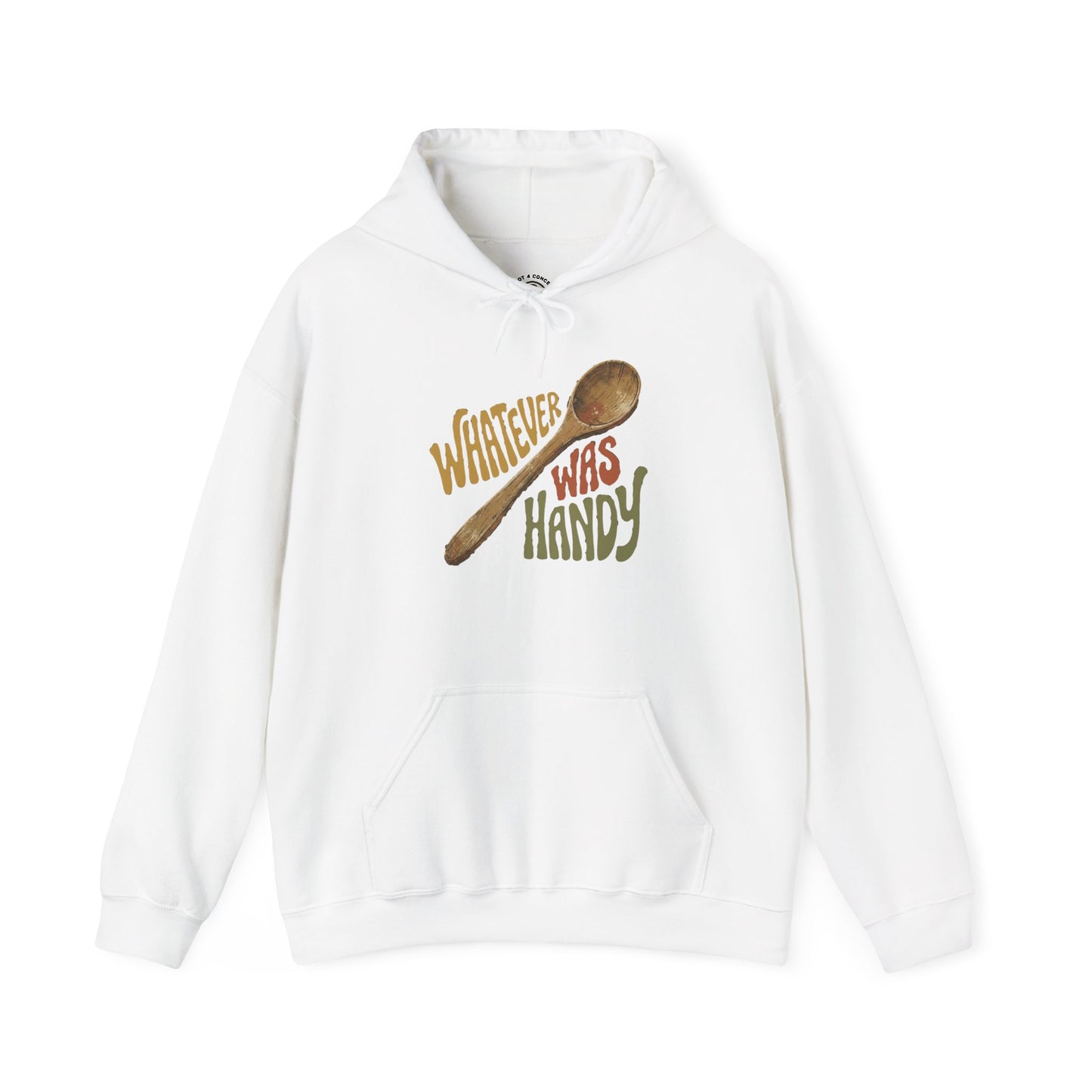Whatever Was Handy Hoodie — Funny Retro Spoon Chef Cooking Sweatshirt