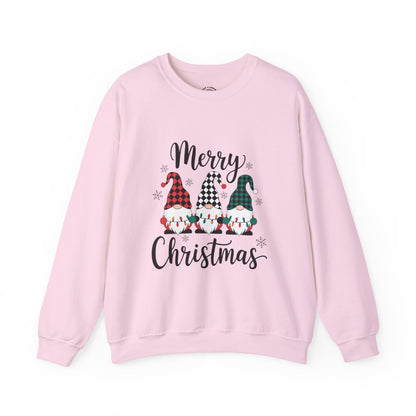 Merry Christmas Gnome Sweatshirt — Holiday Crewneck for Women & Men