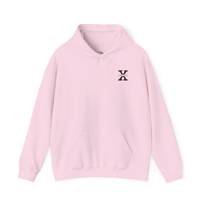 Generation X Hoodie – “Raised on Nostalgia and Neglect” Retro 1965–1980 Skeleton Hand Design