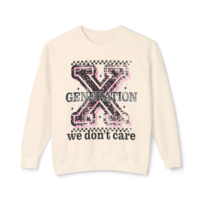 Generation X 'We Don't Care' Crewneck Sweatshirt
