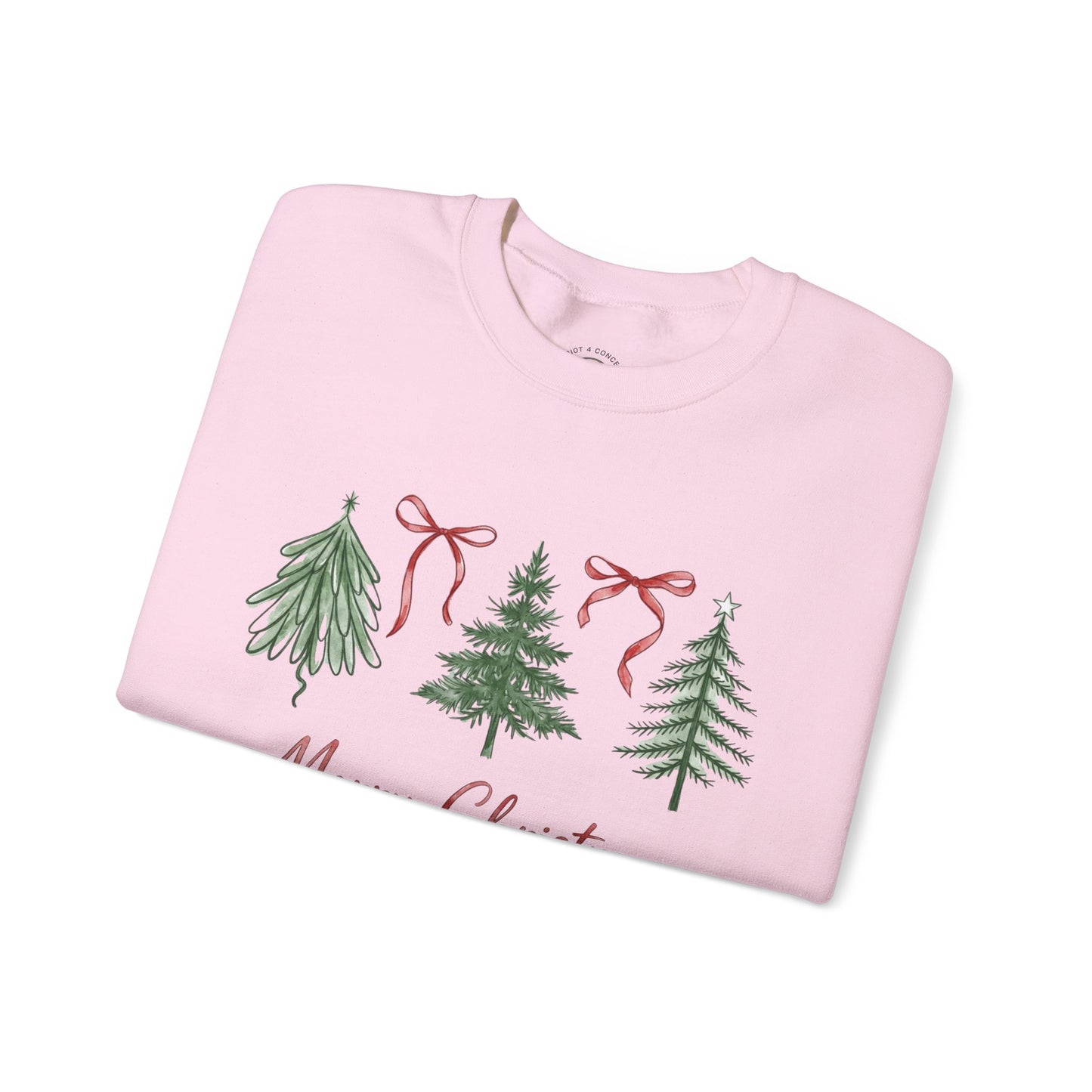 Christmas Tree Crewneck Sweatshirt – Merry Christmas Holiday Pullover