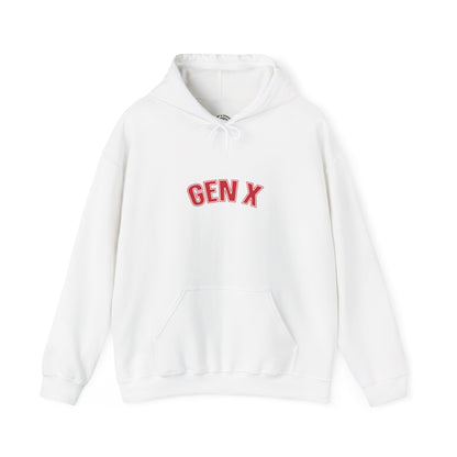 Gen X Retro Hoodie — Vintage Collegiate Pullover for Generation X