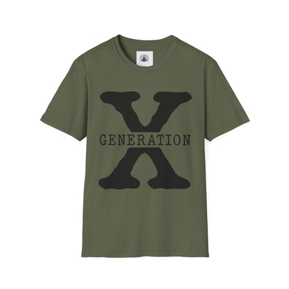 Generation X Unisex T-Shirt | Retro Graphic Tee, Vintage Style Shirt, Gift for Gen X, Casual Wear, Nostalgic Fashion