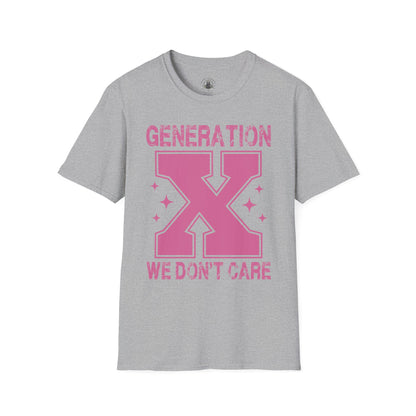 Generation X- "We Don't Care" Graphic
