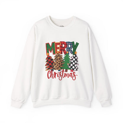 Merry Christmas Tree Crewneck Sweatshirt
