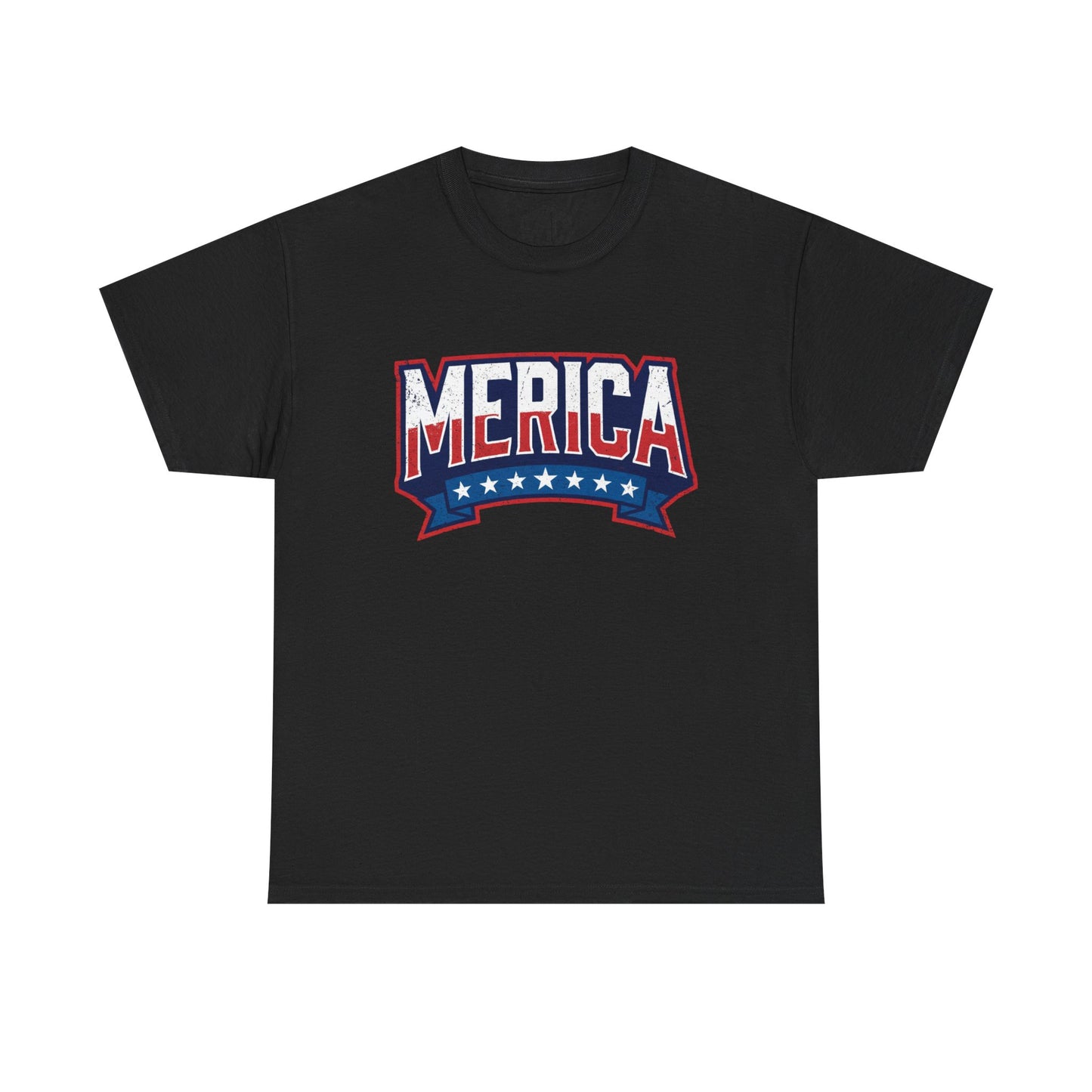 Merica Flag Graphic Tee — Vintage Americana 4th of July T‑Shirt