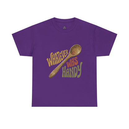 Whatever Was Handy Spoon Graphic Tee — Funny Kitchen Cooking T‑Shirt
