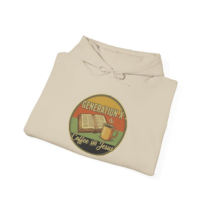 Generation X Coffee & Vinyl Hoodie — Retro Music Lover Pullover