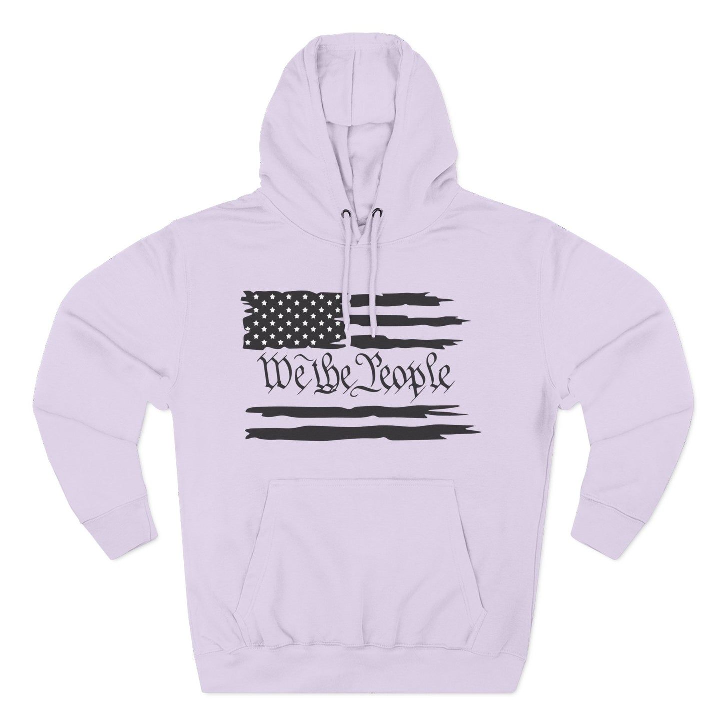 Patriotic "We the People" Hoodie - Distressed American Flag Pullover