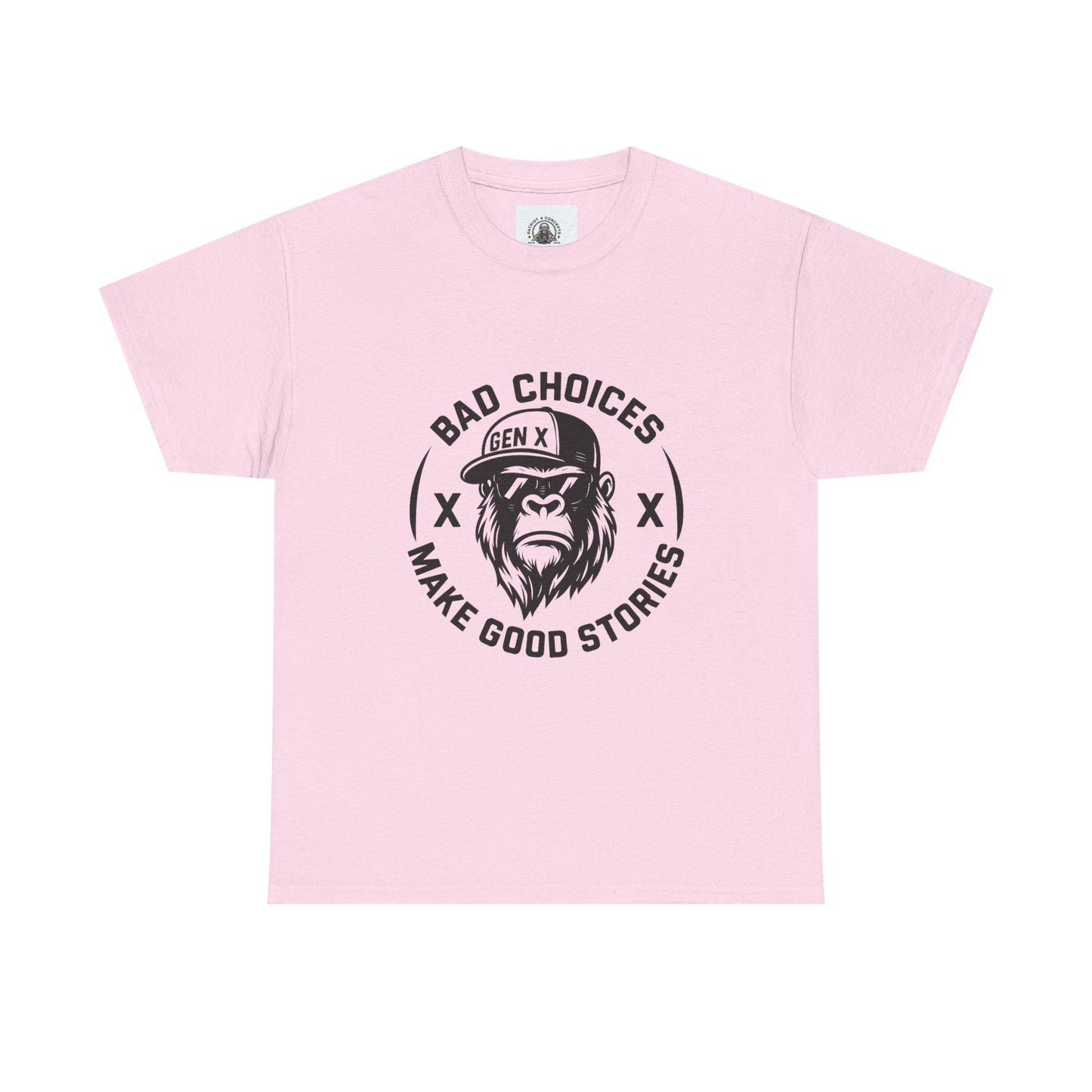 Gen X Bad Choices Tee, Unisex Heavy Cotton Shirt, Funny Gift for Millennials, Casual Wear, Storyteller T-Shirt