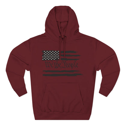 Patriotic "We the People" Hoodie - Distressed American Flag Pullover