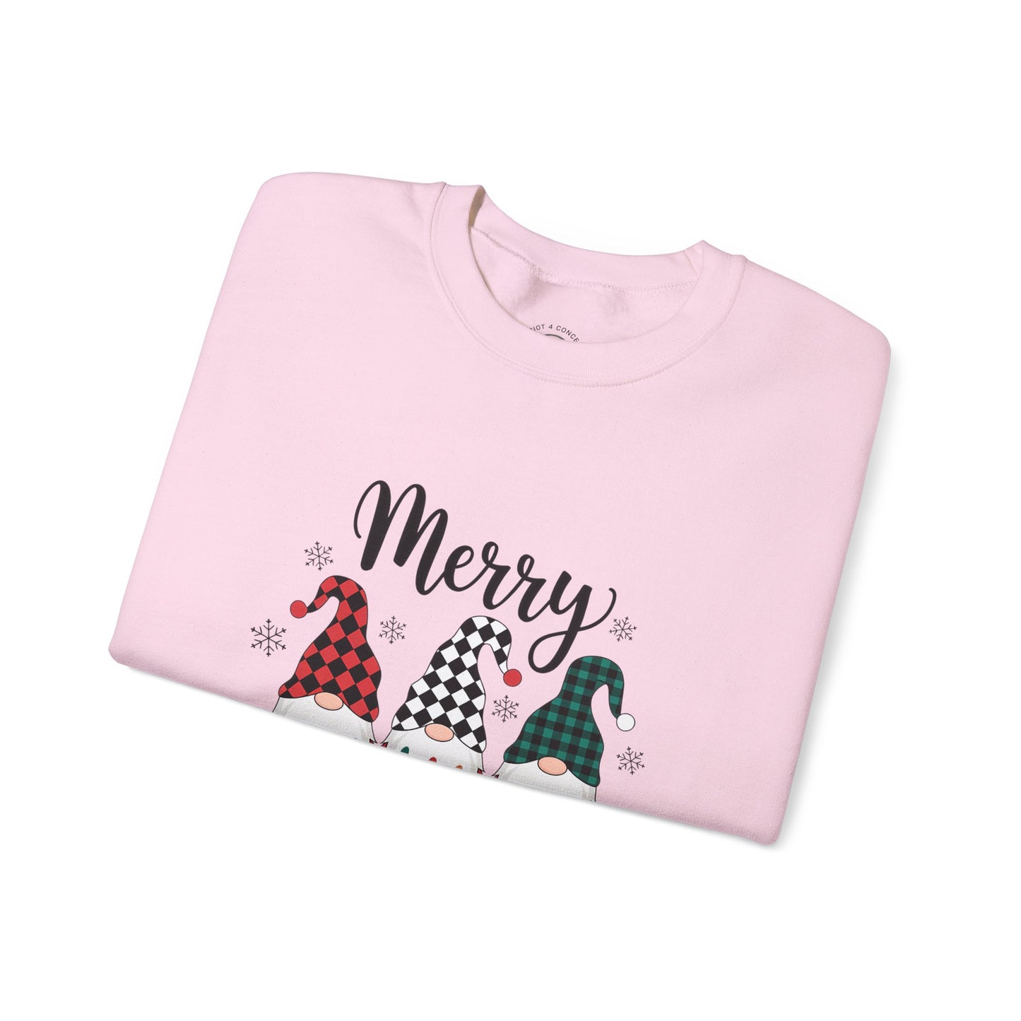 Merry Christmas Gnome Sweatshirt — Holiday Crewneck for Women & Men