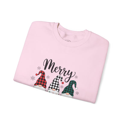 Merry Christmas Gnome Sweatshirt — Holiday Crewneck for Women & Men