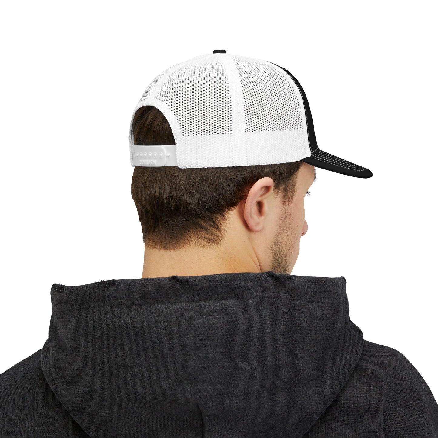 God About Bro Embroidered Trucker Cap — Religious Snapback Hat