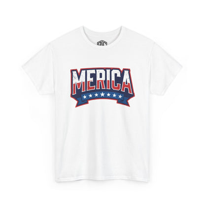Merica Flag Graphic Tee — Vintage Americana 4th of July T‑Shirt