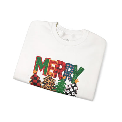 Merry Christmas Tree Crewneck Sweatshirt