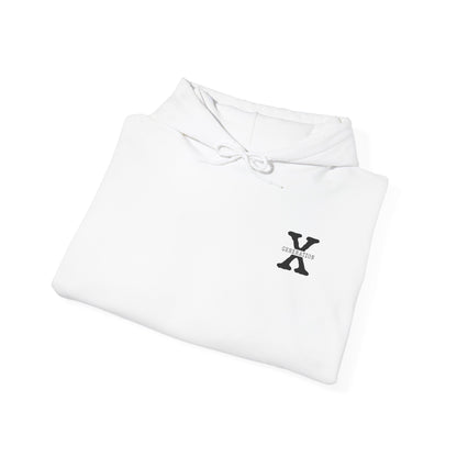 Generation X Hoodie – “Raised on Nostalgia and Neglect” Retro 1965–1980 Skeleton Hand Design