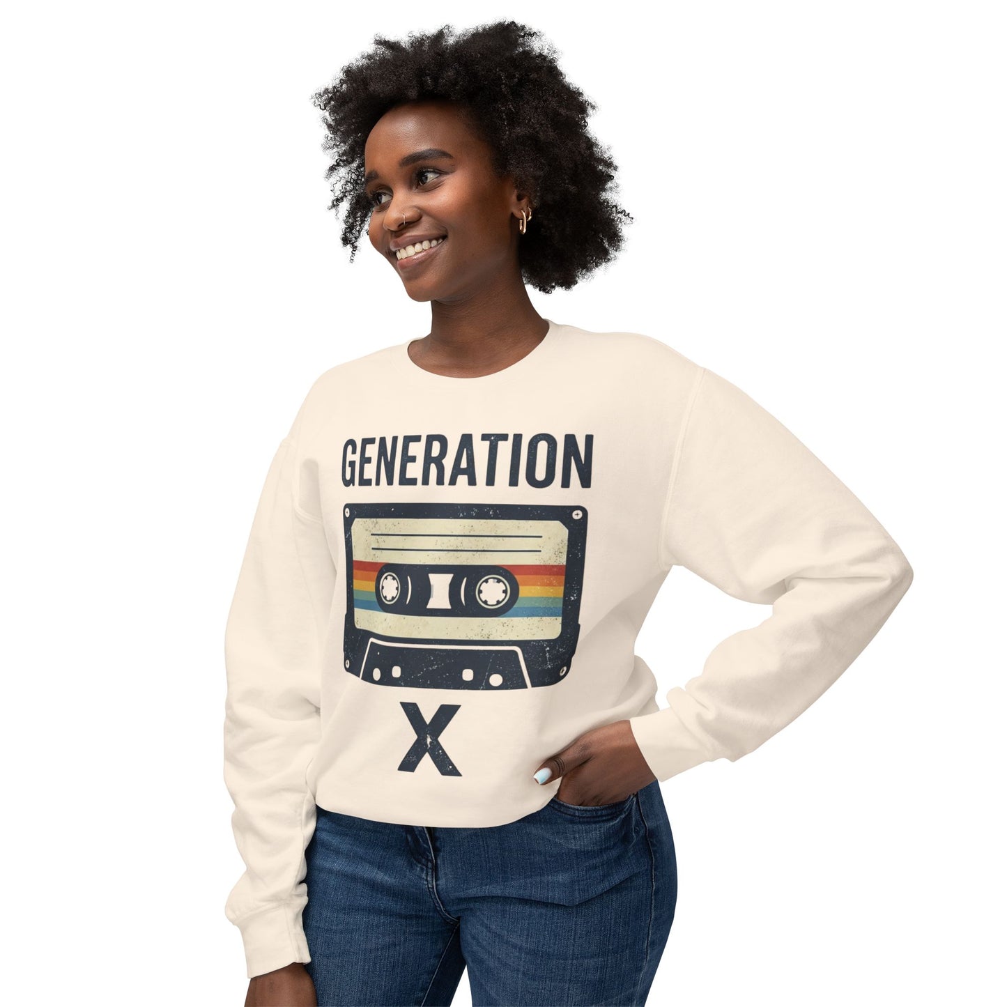Generation X Retro Cassette Crewneck Sweatshirt