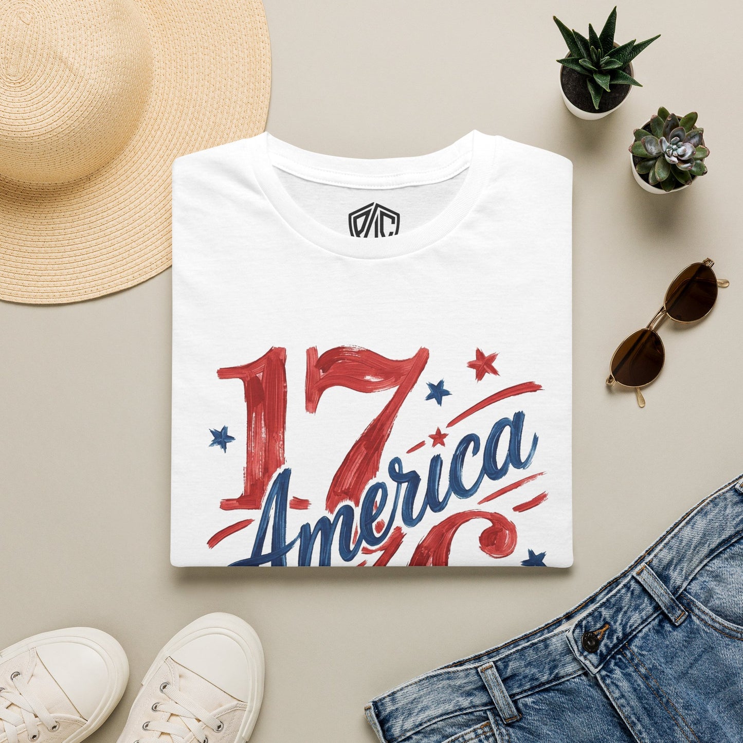 1776 America T‑Shirt — Land of the Free Patriotic Fourth of July Tee