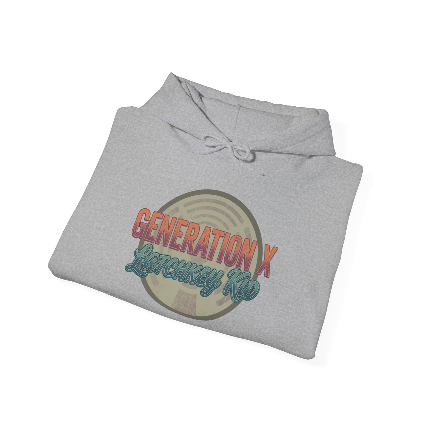 Generation X Vintage Logo Hoodie — Retro 70s Style "Generation X" Graphic Sweatshirt