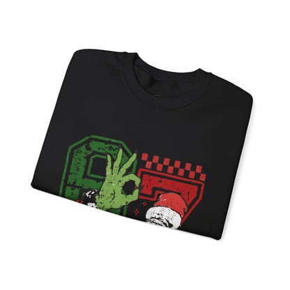 Retro Santa 87 Crewneck Sweatshirt — Vintage Holiday Graphic