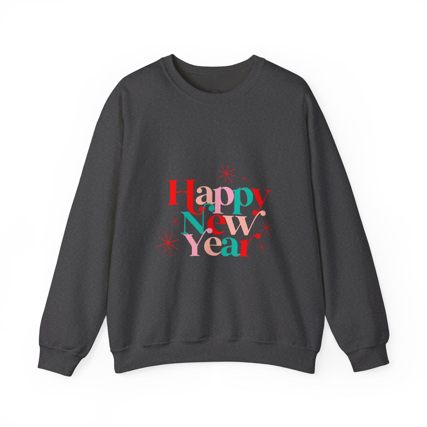 New Year Crewneck Sweatshirt — "Happy New Year" Festive Holiday Sweatshirt
