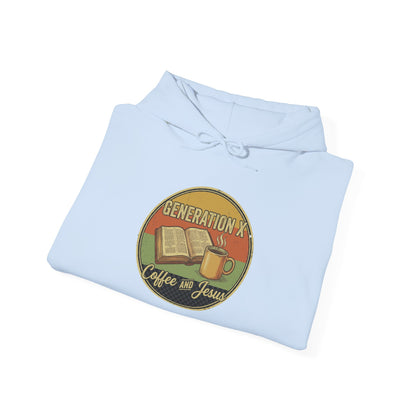 Generation X Coffee & Vinyl Hoodie — Retro Music Lover Pullover