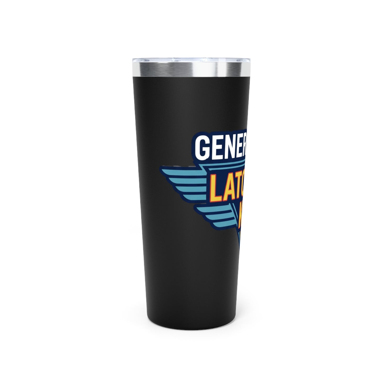 22oz Insulated Tumbler — "Platchkey Kid" Retro Shield Design