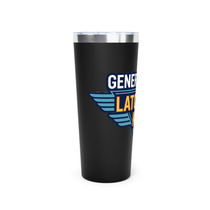 22oz Insulated Tumbler — "Platchkey Kid" Retro Shield Design