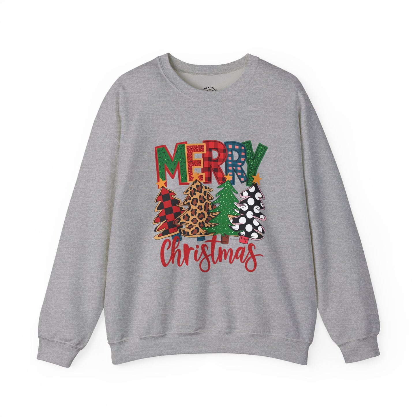 Merry Christmas Tree Crewneck Sweatshirt