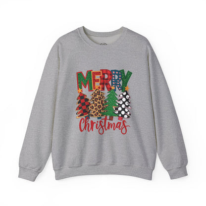 Merry Christmas Tree Crewneck Sweatshirt