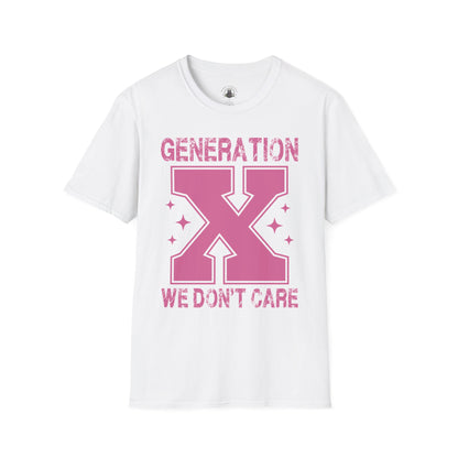 Generation X- "We Don't Care" Graphic